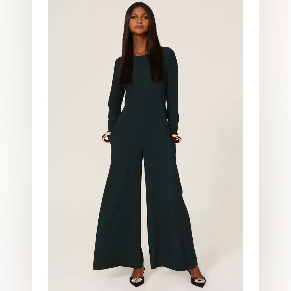 Adam Lippes Rent The Runway Women’s 12 L Emerald Green Jumpsuit Pant Suit